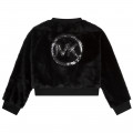 Sweat-shirt avec logo sequins MICHAEL KORS pour FILLE