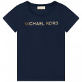 Kurzärmeliges Baumwoll-Shirt MICHAEL KORS Für MÄDCHEN