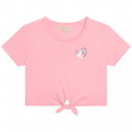 Short-sleeved knotted T-shirt MICHAEL KORS for GIRL