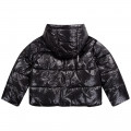 Printed hooded puffer jacket MICHAEL KORS for GIRL