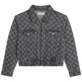 Veste en jean à damier MICHAEL KORS pour FILLE