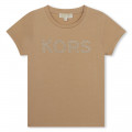 Short-sleeved cotton T-shirt MICHAEL KORS for GIRL