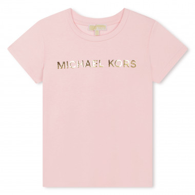 Kurzärmeliges Baumwoll-T-Shirt MICHAEL KORS Für MÄDCHEN