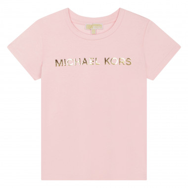 T-shirt manga curta de algodão MICHAEL KORS para RAPARIGA