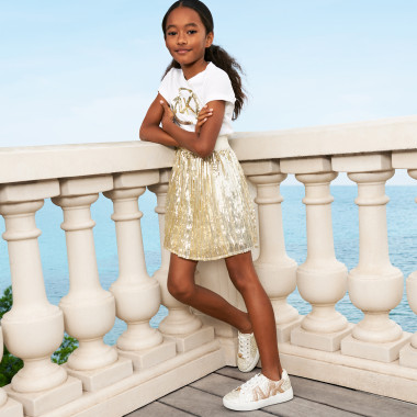 Dual-fabric party dress MICHAEL KORS for GIRL