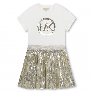 Dual-fabric party dress MICHAEL KORS for GIRL
