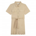 Short-sleeved cotton dress MICHAEL KORS for GIRL