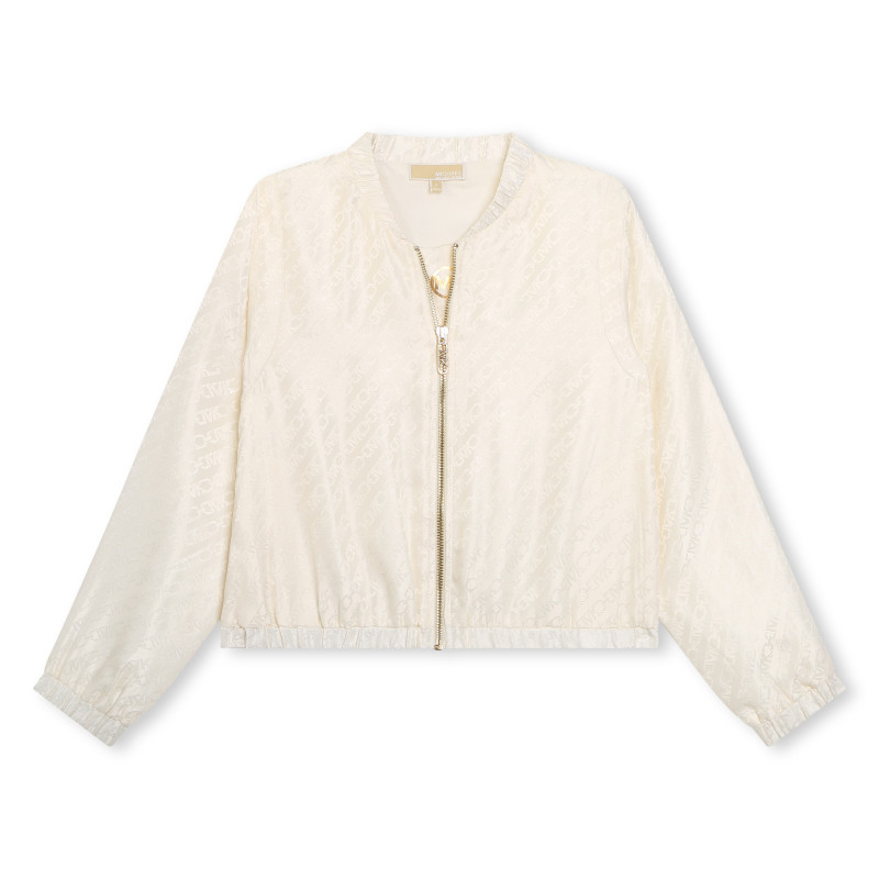 MICHAEL KORS Satin bomber jacket girl white Kids around