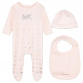 Pyjama, bonnet et bavoir coton MICHAEL KORS pour FILLE