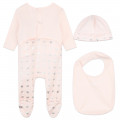 Pyjama, bonnet et bavoir coton MICHAEL KORS pour FILLE