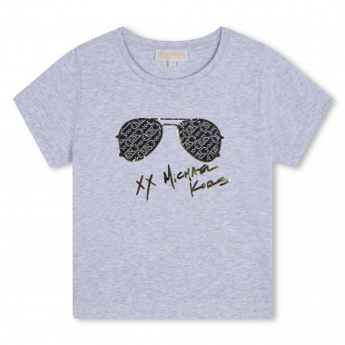 Short-sleeved cotton T-shirt MICHAEL KORS for GIRL