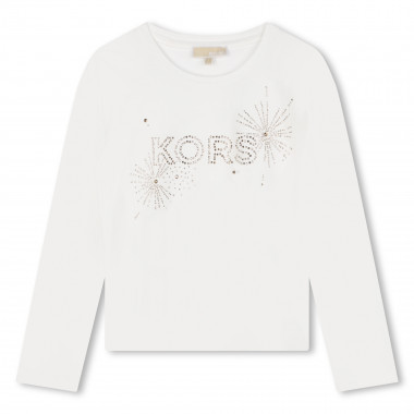 T-shirt manches longues coton MICHAEL KORS pour FILLE