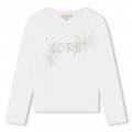 Long-sleeved cotton T-shirt MICHAEL KORS for GIRL