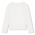 Long-sleeved cotton T-shirt MICHAEL KORS for GIRL