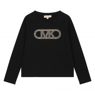 T-shirt manches longues coton MICHAEL KORS pour FILLE