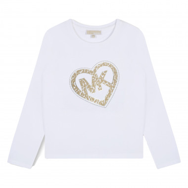 Long-sleeved cotton T-shirt MICHAEL KORS for GIRL