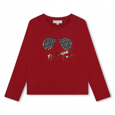 T-shirt clouté manches longues MICHAEL KORS pour FILLE