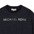 Glittery sweatshirt MICHAEL KORS for GIRL