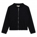 Studded zip-up cardigan MICHAEL KORS for GIRL