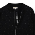 Studded zip-up cardigan MICHAEL KORS for GIRL