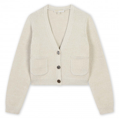 Button-up knitted cardigan MICHAEL KORS for GIRL