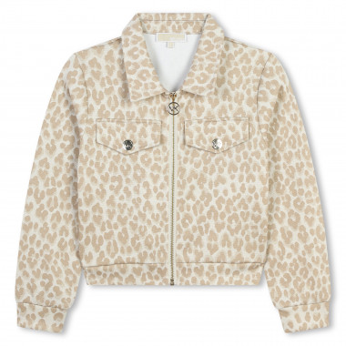 Reißverschlussjacke mit Muster MICHAEL KORS Für MÄDCHEN