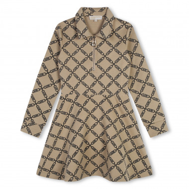 Robe zippée manches longues MICHAEL KORS pour FILLE