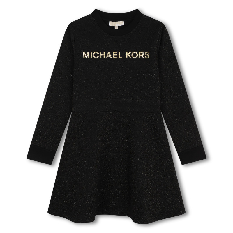 MICHAEL KORS Robe molletonnee pailletee fille noir Kids around