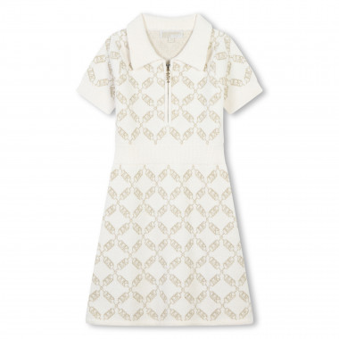 Robe jacquard manches courtes MICHAEL KORS pour FILLE