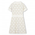 Robe jacquard manches courtes MICHAEL KORS pour FILLE