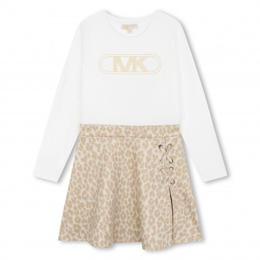 Robe cloutée manches longues MICHAEL KORS pour FILLE