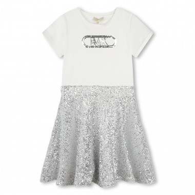 Sequin bi-material dress MICHAEL KORS for GIRL