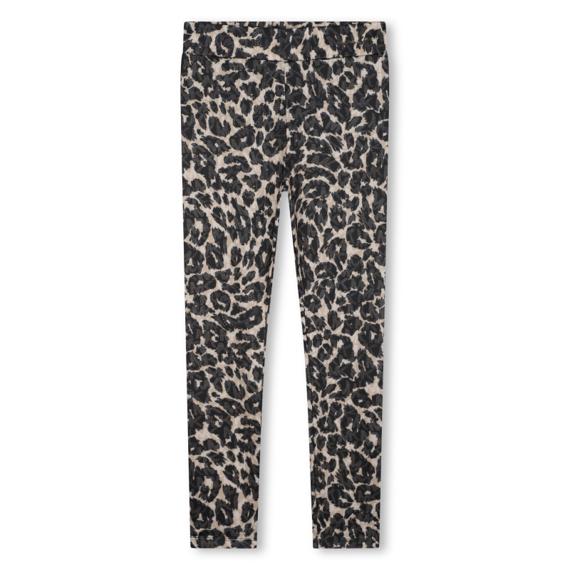 MICHAEL KORS Animal print leggings girl beige Kids around