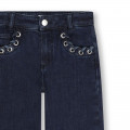 Wide-leg jeans with eyelets MICHAEL KORS for GIRL