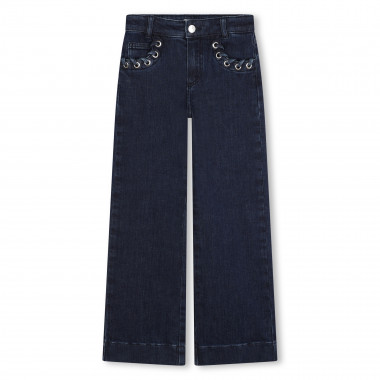 Jeans larghi con occhielli MICHAEL KORS Per BAMBINA