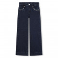 Wide-leg jeans with eyelets MICHAEL KORS for GIRL