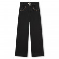 Wide-leg jeans with eyelets MICHAEL KORS for GIRL