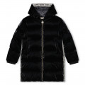 Long hooded puffer jacket MICHAEL KORS for GIRL