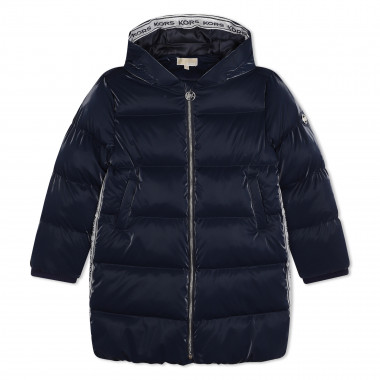 Long hooded puffer jacket MICHAEL KORS for GIRL