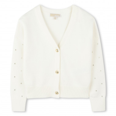 Cardigan boutonné en tricot MICHAEL KORS pour FILLE