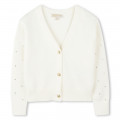 Knitted button-up cardigan MICHAEL KORS for GIRL
