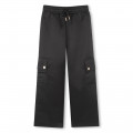 Satin multi-pocket trousers MICHAEL KORS for GIRL