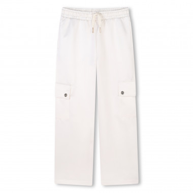 Pantalon multipoche en satin MICHAEL KORS pour FILLE