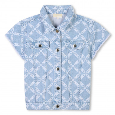 Veste en jean manches courtes MICHAEL KORS pour FILLE