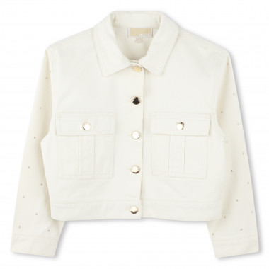 Chaqueta de sarga de algodón MICHAEL KORS para NIÑA