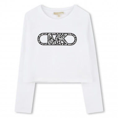 Long-sleeved cotton T-shirt MICHAEL KORS for GIRL