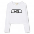 Long-sleeved cotton T-shirt MICHAEL KORS for GIRL