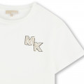 Short-sleeved cotton T-shirt MICHAEL KORS for GIRL