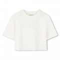 T-shirt brodé en coton MICHAEL KORS pour FILLE