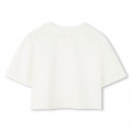 T-shirt brodé en coton MICHAEL KORS pour FILLE
